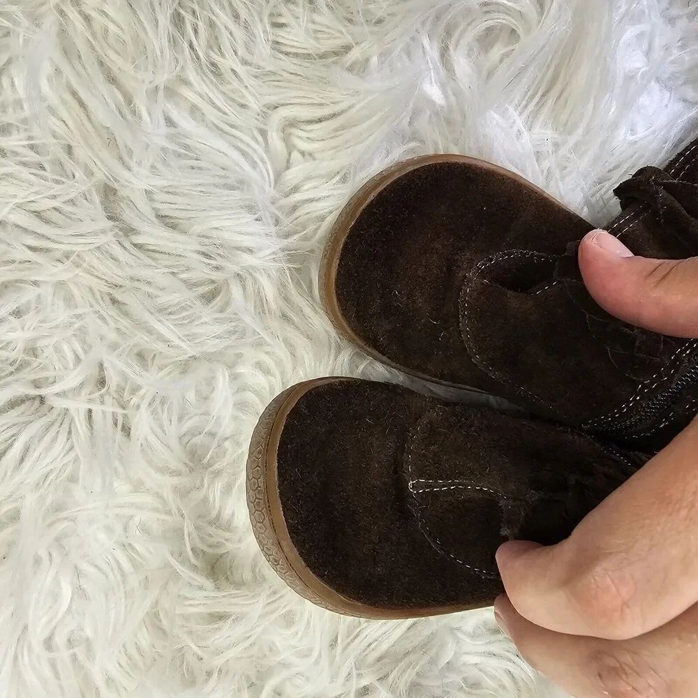Livie & Luca Mocha Brown Suede Leather Calliope Boots Size 7 - Picture 5 of 5